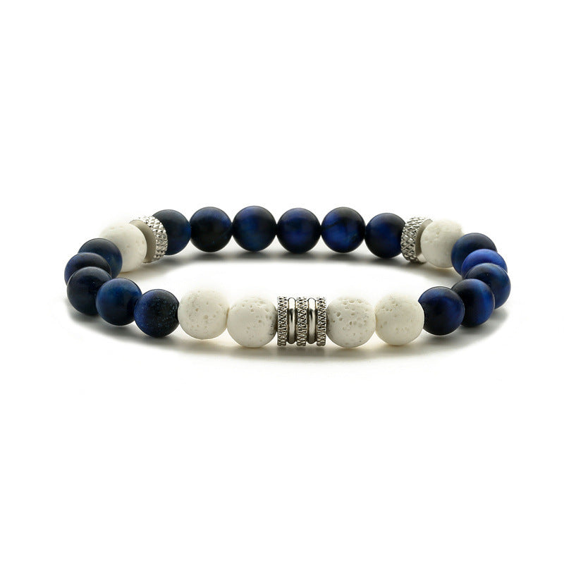 Wholesale Tiger Eye Lava Stone Agate Bracelet